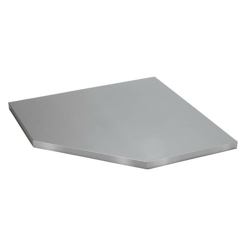 BUNKER Modulare Edelstahl-Arbeitsplatte für Eckschrank, 87cm D33203