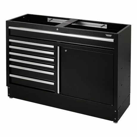 BUNKER Modularer Unterschrank, 7 Schubladen, 136cm D08437