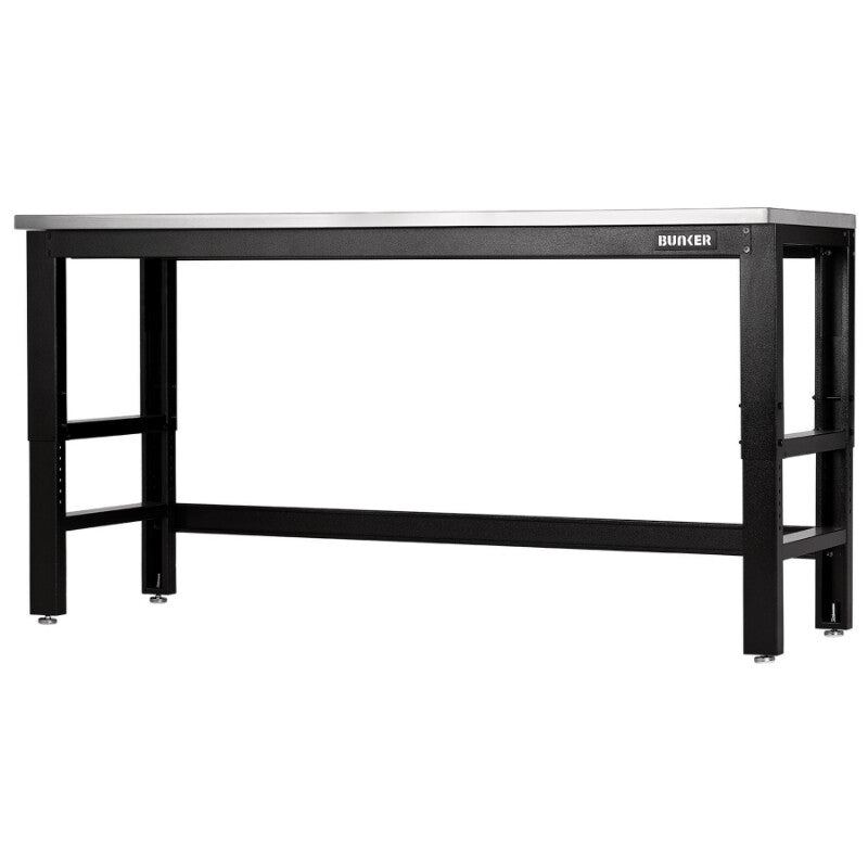 BUNKER Werkbank mit Edelstahl-Arbeitsplatte, 183 cm