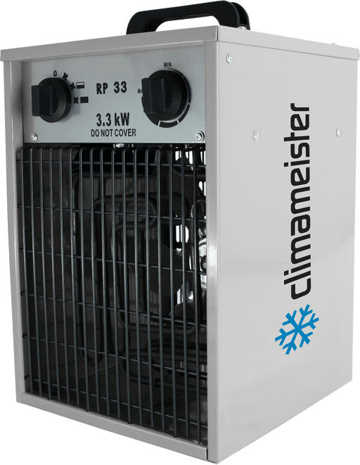 Climameister tragbare elektrische Heizung RP 33 (1-230V) 3.3kw Elektrischer Heizstrahler / Heizlüfter 430001210 - Tools.de TP Profishop GmbH