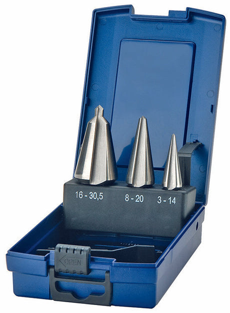 Deltach Konischer Blechbohrersatz Edelstahl, 3-teilig 734132