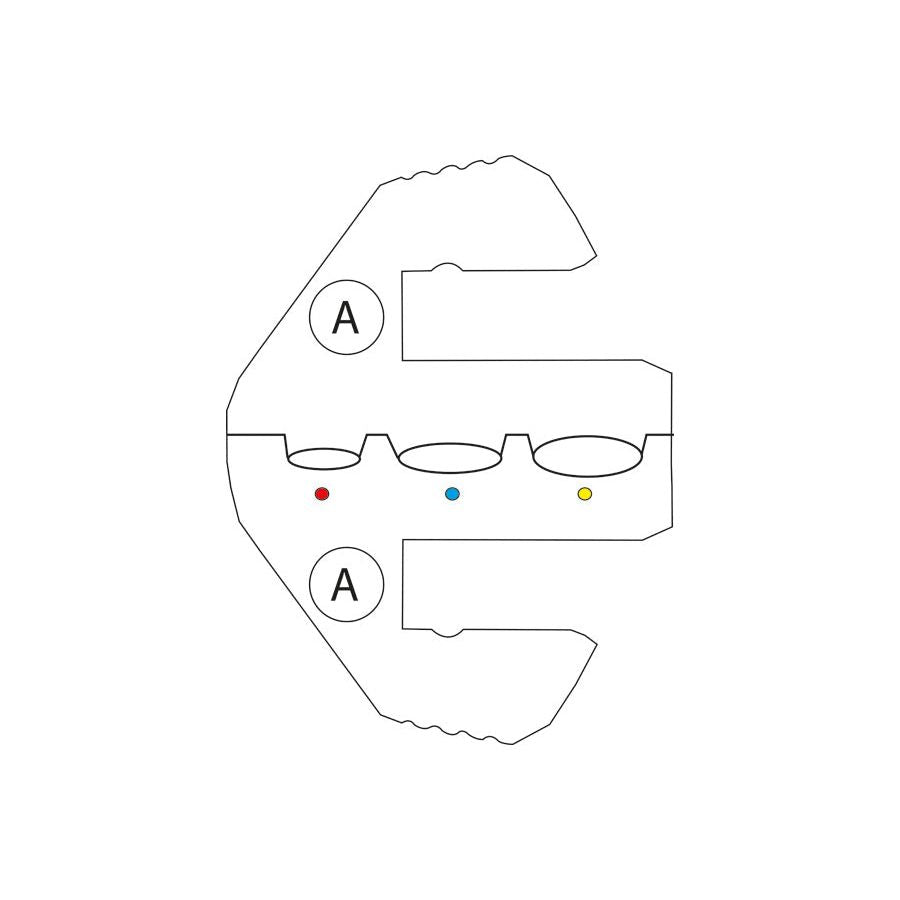 KING TONY Profi-Werkzeuge - Matrize für Kabelschuh-Zange A 678185A