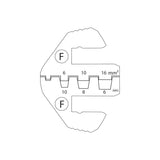 KING TONY Profi-Werkzeuge - Matrize für Kabelschuh-Zange F 678185F