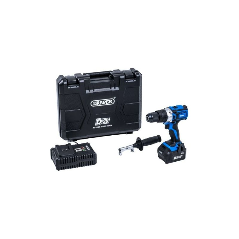 Draper Tools D20 Akku-Kombi-Bohrmaschine 20V/13mm, inkl. Akku D91902