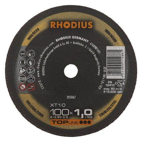 Rhodius Trennscheibe Ø100x1x10mm R205067