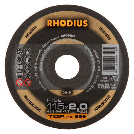 Rhodius Trennscheibe Ø115x2x22,23mm R207444