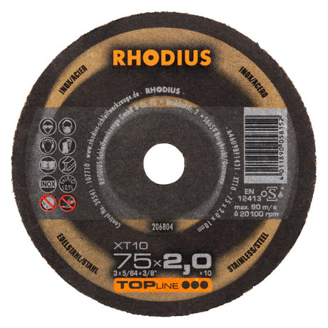 Rhodius Trennscheibe Ø75x2x10mm R206804