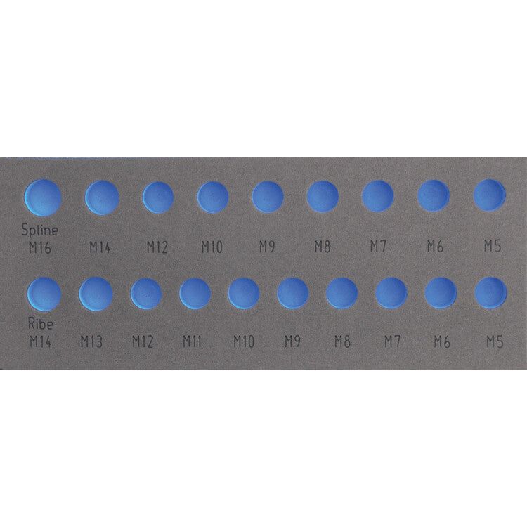 Deltach FOAM-Modul leer, für 127000 (1/2" Steckschlüsselsatz Keilnut, Rippe) 127905