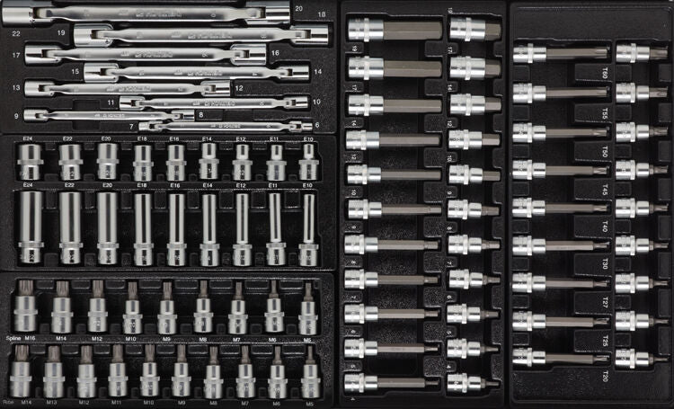 DELTACH Profi Werkstattwagen bestückt, Werkstattwagen mit Werkzeug bestückt, gefüllt D2-XL - 350tlg 525150