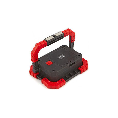 HBM LED-Bauleuchte mit Batterien 10 Watt - Tragbar und Leistungsstark mit 680 Lumen - Tools.de TP Profishop GmbH