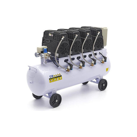 HBM Silent 120 Liter 8 Bar Profi Geräuscharmer Kompressor - FlüsterModell 2 - Tools.de TP Profishop GmbH