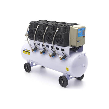 HBM Silent 120 Liter 8 Bar Profi Geräuscharmer Kompressor - FlüsterModell 2 - Tools.de TP Profishop GmbH