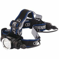 Draper Tools Stirnlampe Cree LED, wiederaufladbar, 10W/900 Lumen D90064