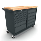 Bullram TOOLBOX4YOU Werkbank mobil 12 Schubladenschrank - WBG124M13