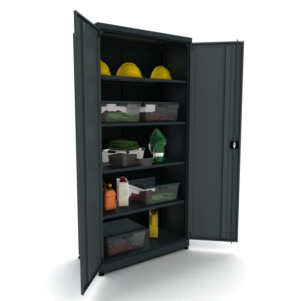 Bullram TOOLBOX4YOU Metall-Werkzeugschrank 2-türig inkl. 4 Einlegeböden - BG95D2R