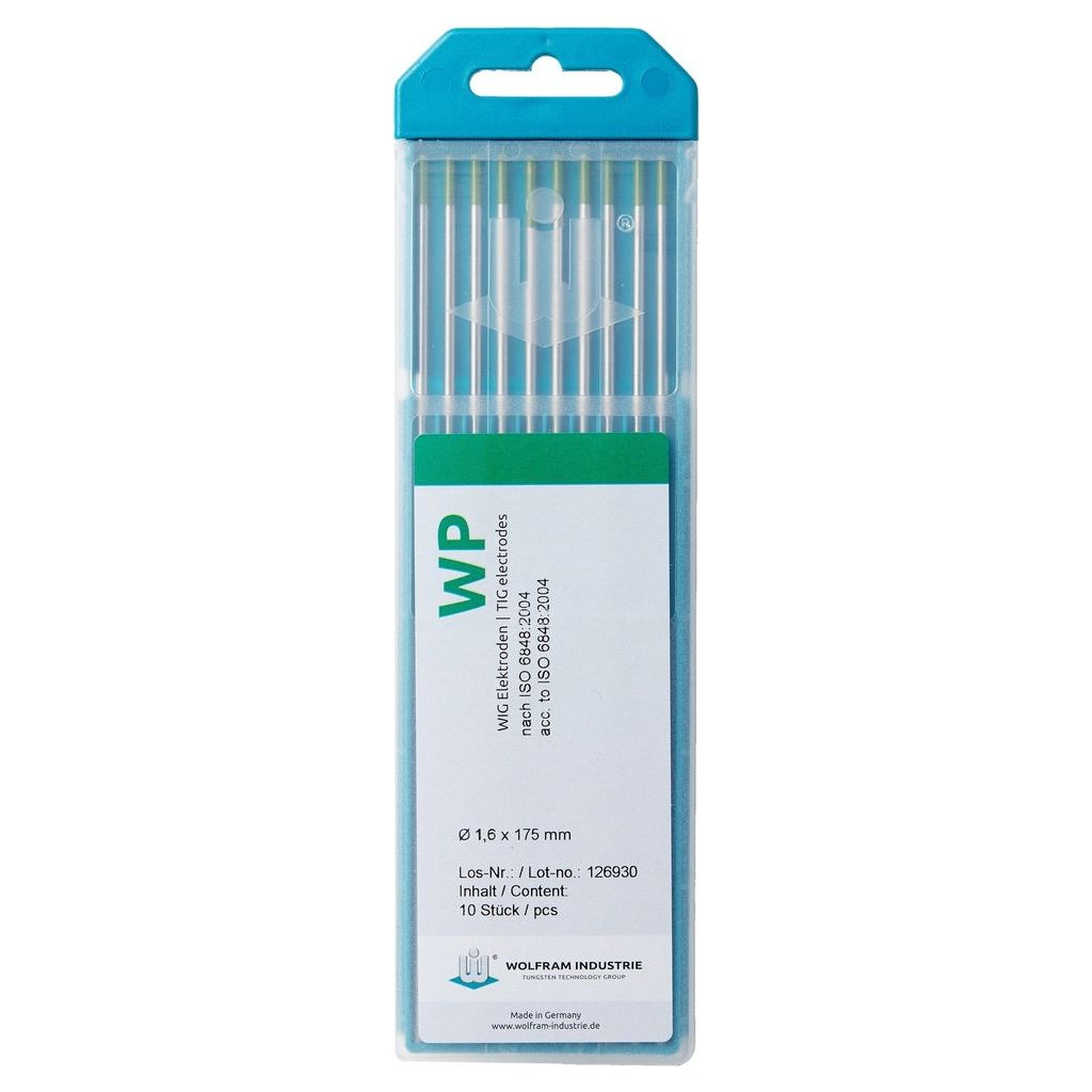 Wolfram Industries Wolframelektroden WP 1,6 x 150 mm 10 Stück - 707045PL