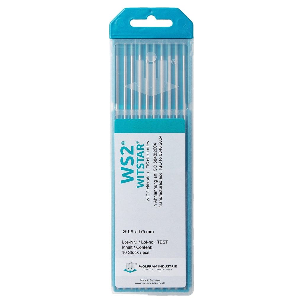 Wolfram Industries Wolframelektroden WS Witstar 1,6 x 150 mm 10 Stück - 709185PL
