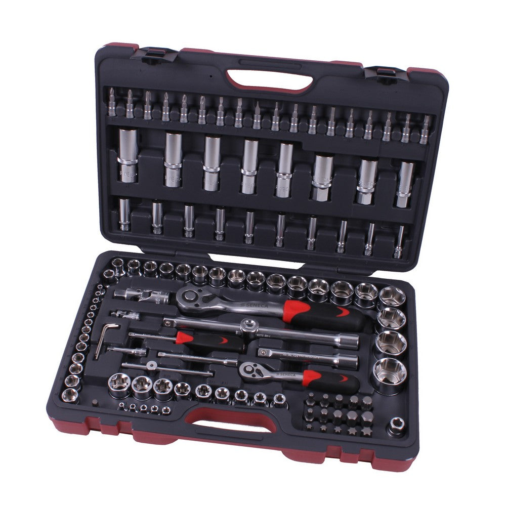 Seneca Knarrenkasten 1/4"&1/2" 114 Stück Profi - 218304