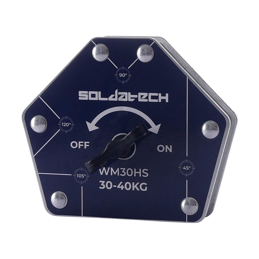 Soldatech Schaltbarer Sechskant-Schweißmagnet 40 kg - WM30HS
