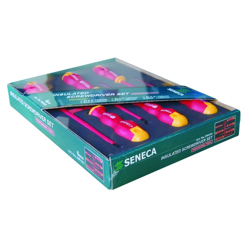 Seneca Elektriker Schraubendreher Satz 1000V 6 Stück Profi - 599101