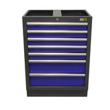 Bullram TOOLBOX4YOU Unterschrank 7 Schubladen BLUE - GC68L7BLUE