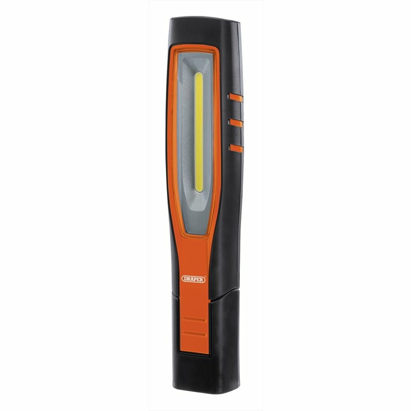 Draper Tools Inspektionslampe COB LED, wiederaufladbar 10W, orange D11766