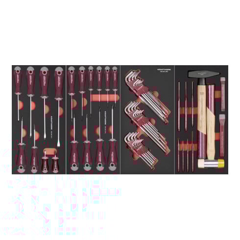 KRAFTWERK BT900 Werkstattwagen – 272-tlg. Profi-Komplettsystem, 7 Schubladen, anthrazit – Made in Germany mit 7 Jahren Garantie - KW-102.217.203