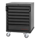 KRAFTWERK MOBILIO BLK 3er Kombi – 16 Schubladen, Doppeltürenschrank & Edelstahlplatte für maximale Organisation - KW-3964K-BLK-26-IX