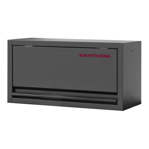 KRAFTWERK MOBILIO BLK 4er Komplett-Kombi – Edelstahl-Werkbank mit Hochschrank, Werkzeug-Lochwand & One-Key-System - KW-3964K-BLK-IX