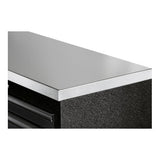 KRAFTWERK MOBILIO BLK 7er Unterschrank-Kombi KW-3964M-BLK-IX – 27 Schubladen, Edelstahl-Arbeitsplatte & maximale Flexibilität - KW-3964M-BLK-IX