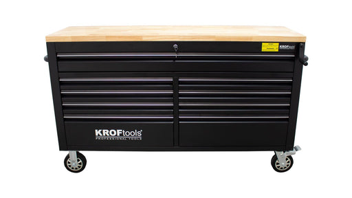 KROFtools Robuster 61" Werkstattwagen mit 9 Schubladen und Hebearbeitsplatte - Tools.de TP Profishop GmbH