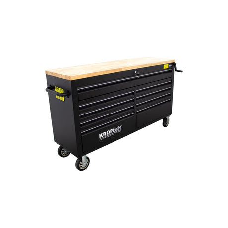 KROFtools Robuster 61" Werkstattwagen mit 9 Schubladen und Hebearbeitsplatte - Tools.de TP Profishop GmbH