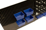 KROFtools Set/Bausatz mit zwei perforierten Platten/Metallwänden und 32 Zubehörteilen - ideal für Werkstattorganisation - 8685 - Tools.de TP Profishop GmbH