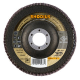 Rhodius Fächerscheibe abgeschrägt Ø125, 22mm, K40 R204015