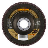 Rhodius Fächerscheibe abgeschrägt Ø125, 22mm, K60 R204018