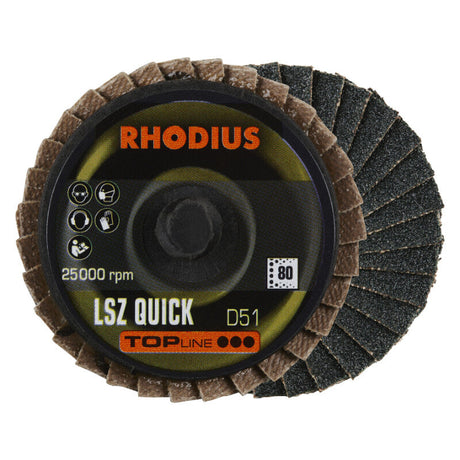 Rhodius Fächerscheibe Roloc, Ø50mm, K80, 3x R395062