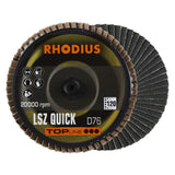 Rhodius Fächerscheibe Roloc, Ø75mm, K120, 3x R395056