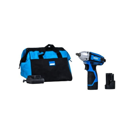 Draper Tools Mini-Akku-Schlagschrauber 3/8" 12V, 80Nm, inkl. 2 Batterien D08344