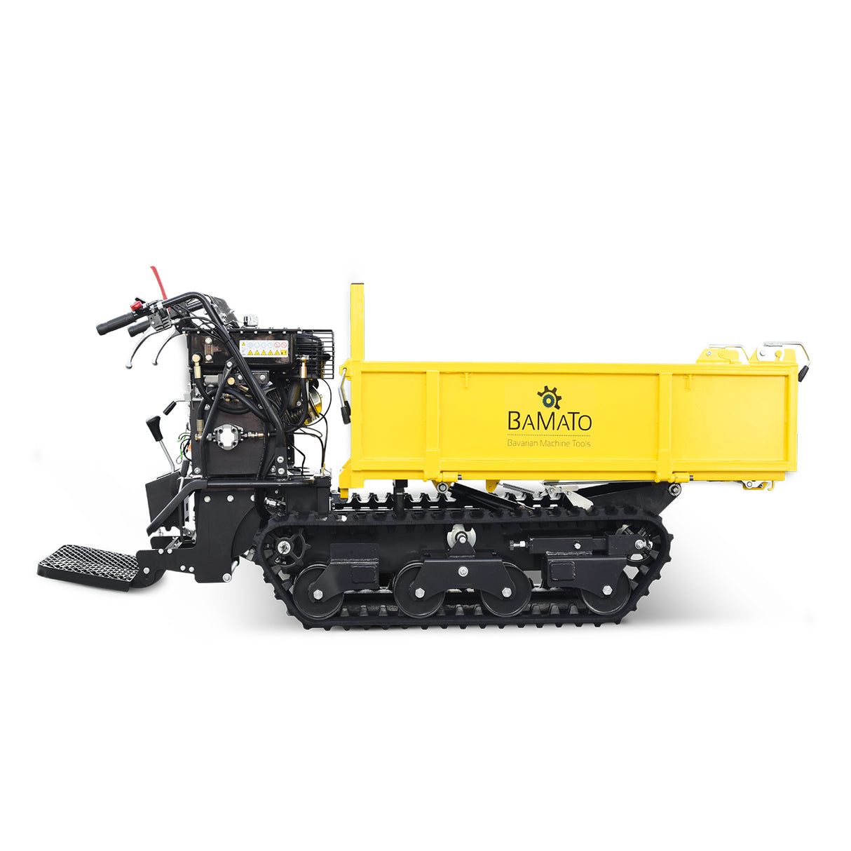 BAMATO Mini-Raupendumper MTR-800PRO mit Kipphydraulik und Trittbrett
