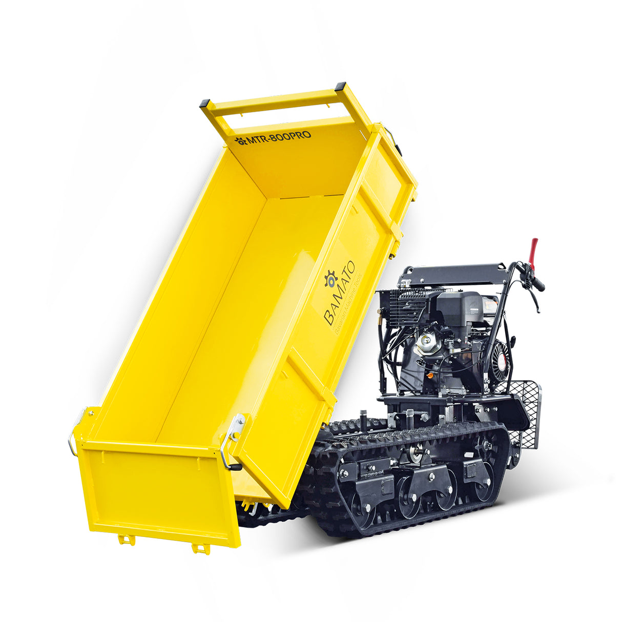 BAMATO Mini-Raupendumper MTR-800PRO mit Kipphydraulik und Trittbrett