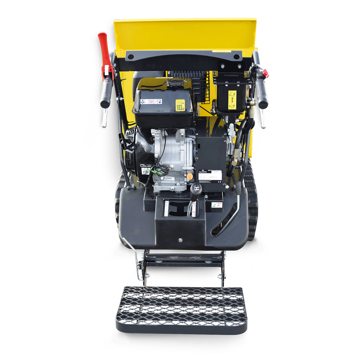 BAMATO Mini-Raupendumper MTR-800PRO mit Kipphydraulik und Trittbrett