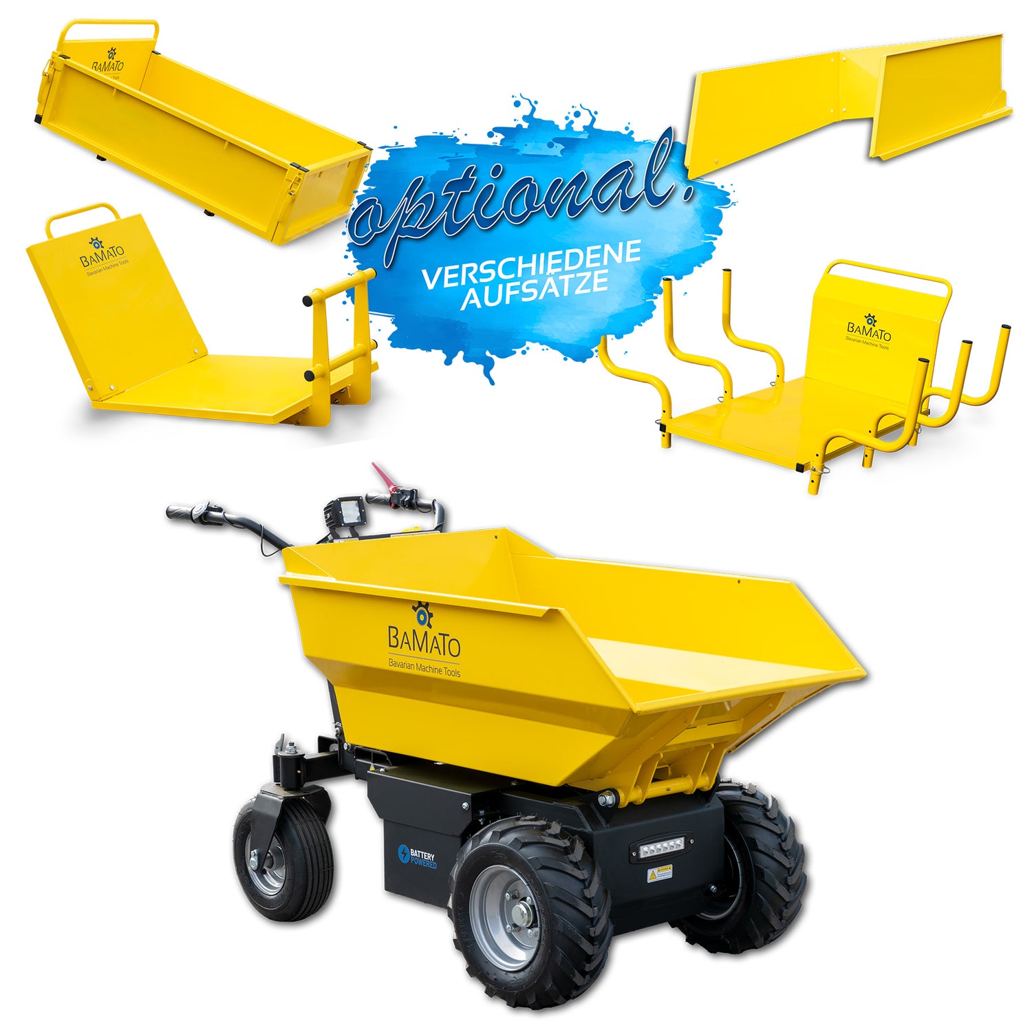 BAMATO Minitransporter MTR-500REPRO mit Elektroantrieb & Kipphydraulik