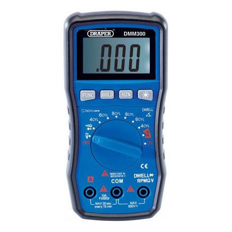 Draper Tools Multimeter 2A-10A, 200MV-600V D41821