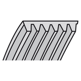 KING TONY Profi-Werkzeuge - Schlüssel für Poly-V-Riemenscheiben 9AL12