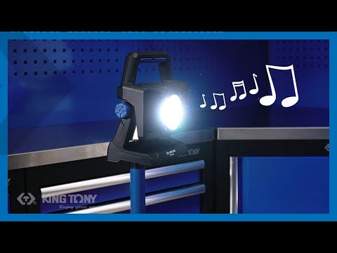 KING TONY Profi-Werkzeuge - LED-Strahler mit bluetooth 9TA46AA