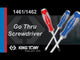 KING TONY Profi-Werkzeuge - PHILLIPS®-Schraubendreher, durchgehende Klinge - PH1 14610103R