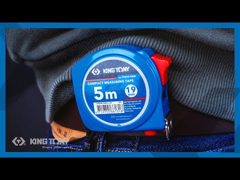 KING TONY Profi-Werkzeuge - RollbandmaB 5M x 19mm 7909505M
