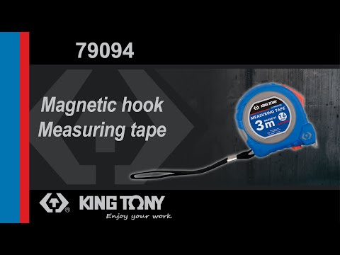 KING TONY Profi-Werkzeuge - Rollbandmaß magnetisch 2M x 16 mm 7909402M