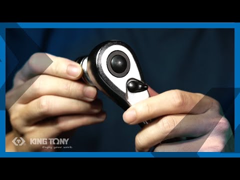 KING TONY Profi-Werkzeuge - Ratsche 1/2"  "push button" 477310GS