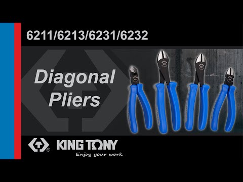 KING TONY Profi-Werkzeuge - Diagonale Beißzange - 163 mm 621106